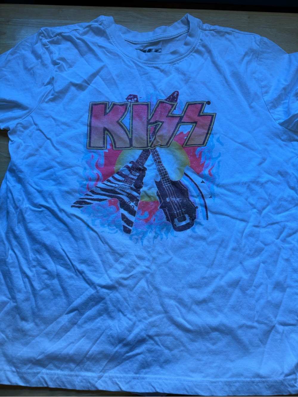 KISS Graphic Tee for Kids - White with Multicolor Print